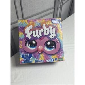 Furby Rainbow Tie-Dye Interactive Plush Toy Voice Activated Hasbro 2024 - NEW